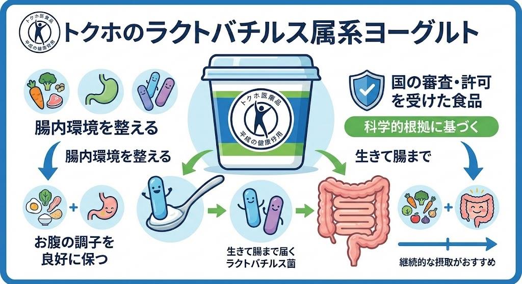 トクホのラクトバチルス属系ヨーグルト