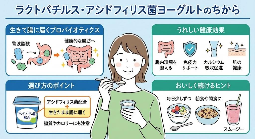 ラクトバチルス アシドフィリス菌のヨーグルト
